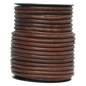 Leather Cords - Round Leather Cord - 6.0 mm Round Leather Cord 